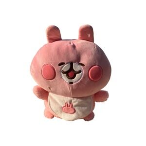 Miniso Kanahei's Small Animals Usagi Pink Rabbit Plush Bib 11in 28cm Kawaii Toy